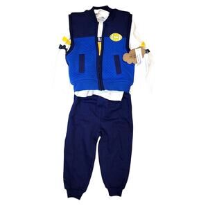 Ready For Kickoff Football 3 Piece Set Cotton Pants Shirt Vest Size 18 Mos NWT
